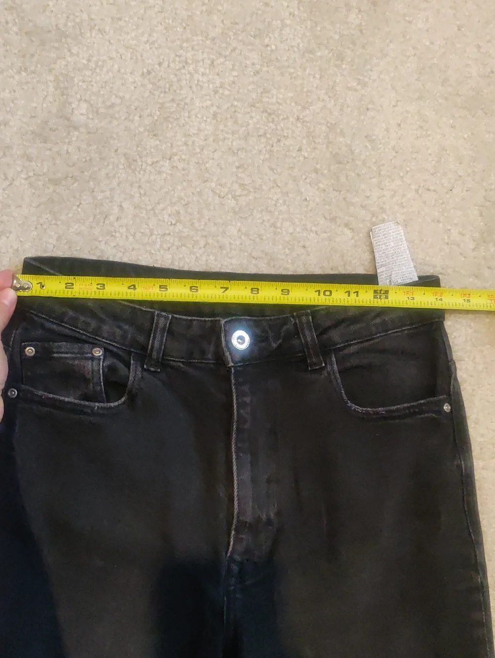Zara Vintage Women's Straight Jeans in Black Wash